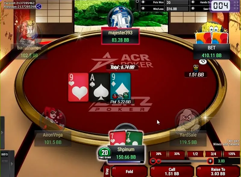 Acr Poker: стол Blitz Poker