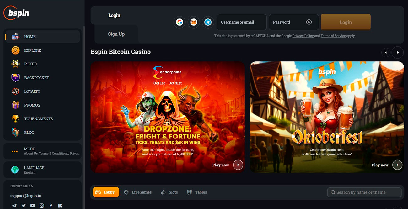 Bspin Casino Site