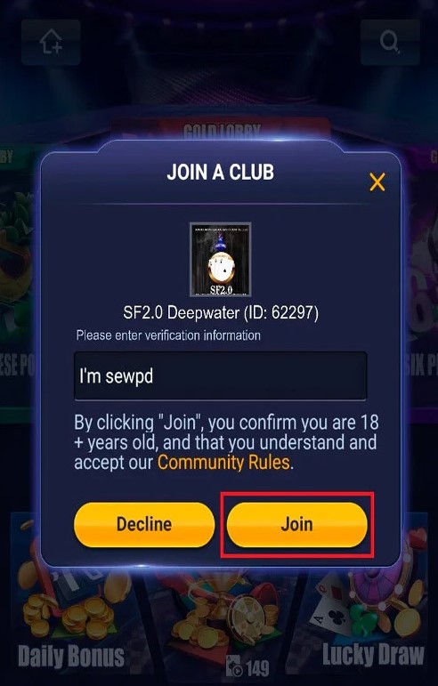 Poker Bros En Club Join Step3