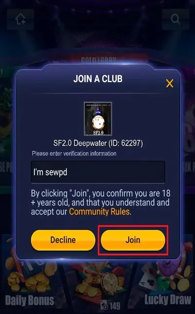 Poker Bros En Club Join Step3