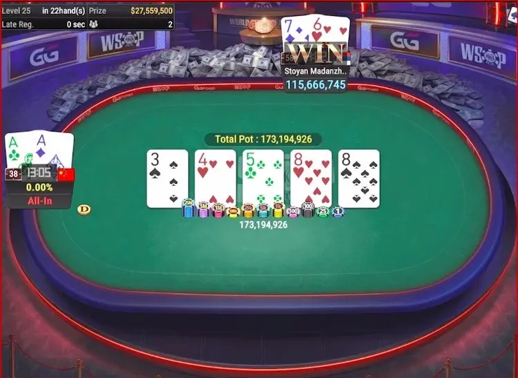 WSOP Online Main Event Final Hand