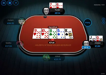 Cristal Poker Holdem Table Ru