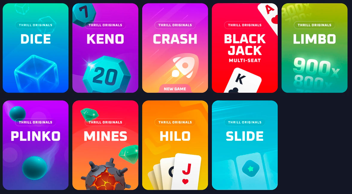 Thrill Casino Original Games