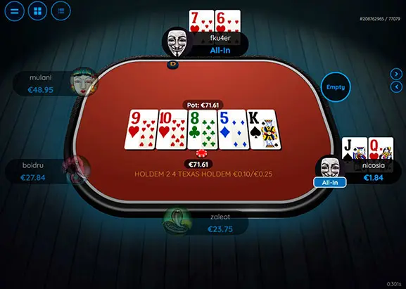 Cristal Poker Holdem Table En