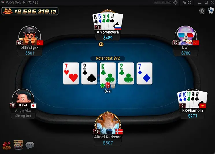 Jogar Pot-Limit Omaha - GGPoker