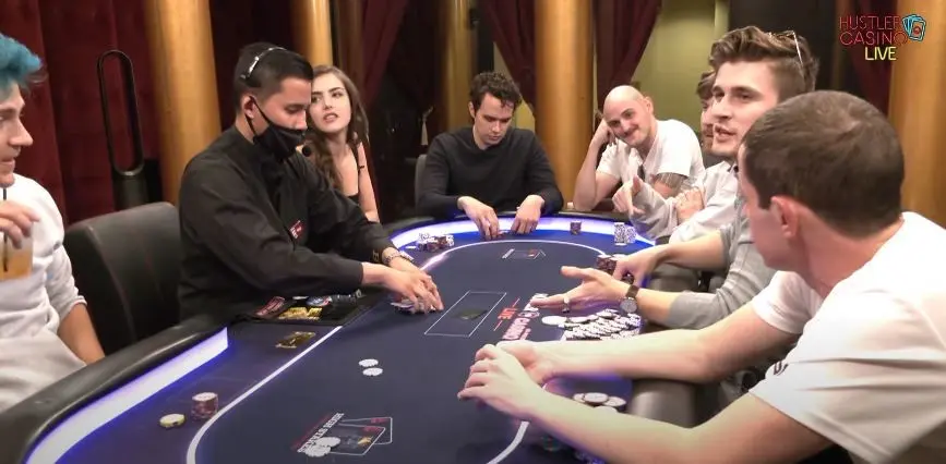 The amateurs crush Hellmuth on HCL's Mr. Beast stream 