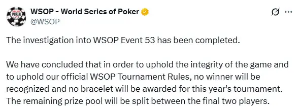 Colusion Millionaire Maker Wsop 2025 X Post 2