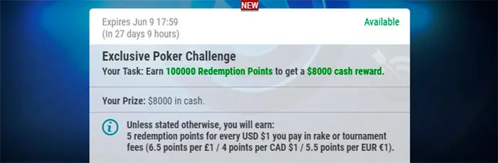 PokerStars $8,000 reward