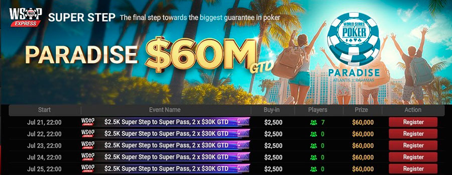 Wsop Express Satellite GGPoker Super Step