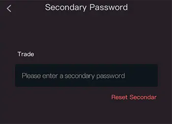 Red Dragon Poker secondary password