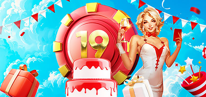 Redstar 19 Years Poker Bonus