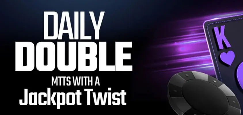 Multi-table tournaments with Daily Double jackpots on Winning Poker Network