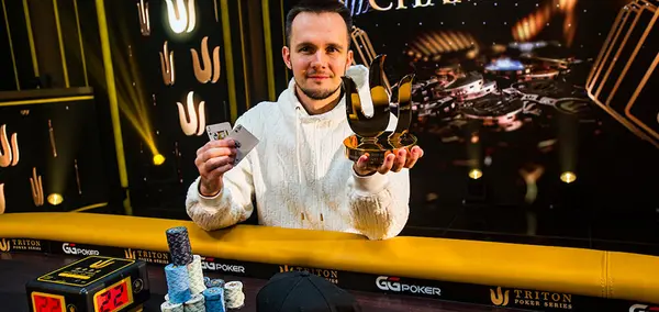 Mikita Badziakouski Is now a Five Time Champion on the Triton Super High Roller Series