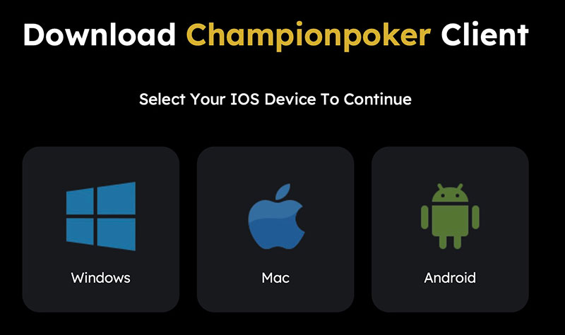 Instalación Champion Poker Mac Os