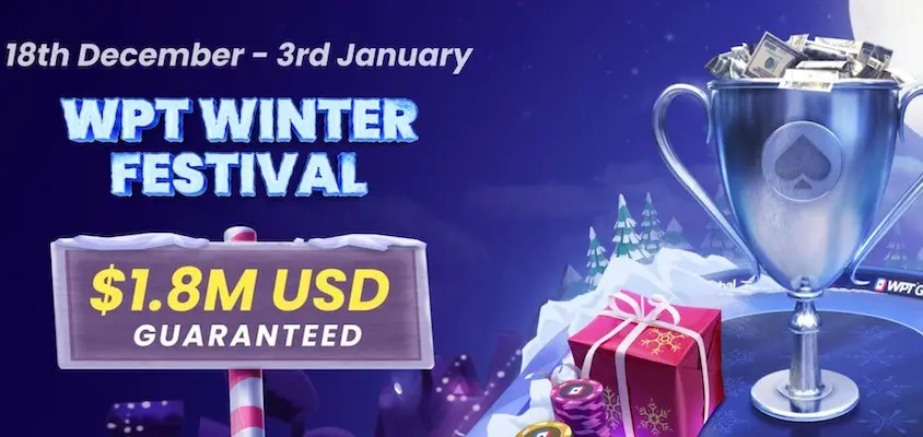 Festival de Invierno de WPT Global con $1,8M GTD