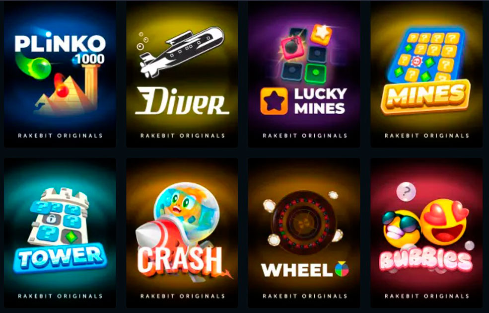 Rakebit Casino Originals Games