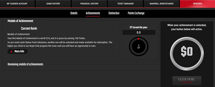 Intercambio de Puntos de Estatus Royal Club