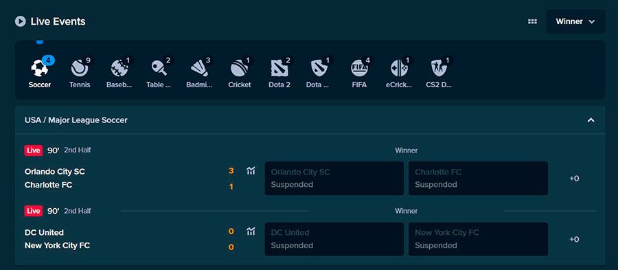 Live Betting at Stake Sportsbook