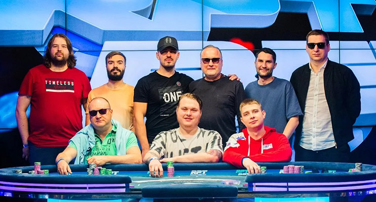 Финальный стол Main Event Russian Poker Tour в Минске июнь 2024