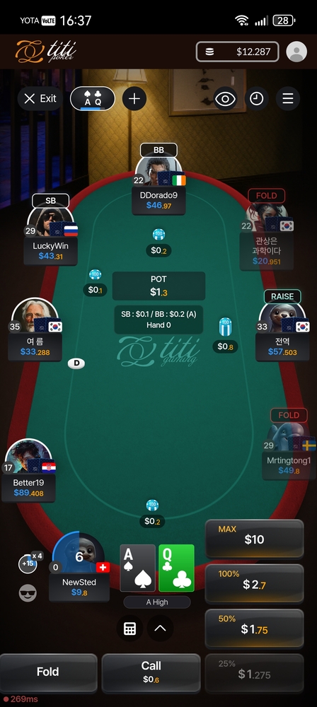 Titi Poker Mobile Table