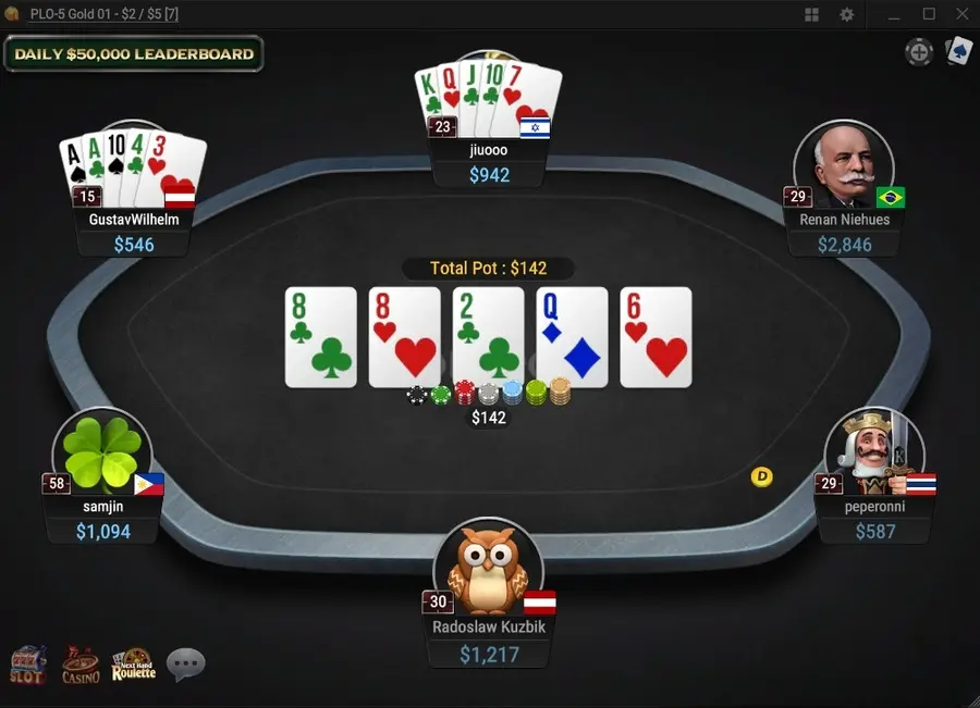 Ggpoker Plo5 Table
