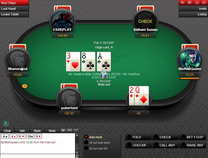 Spartan Poker Holdem Table Lat