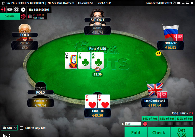 Guts Poker Short Deck Table Lat