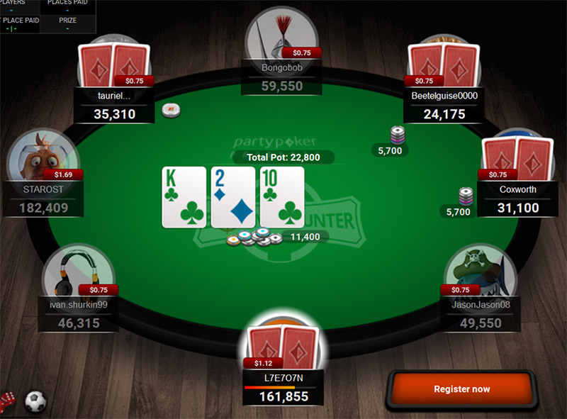 Party Poker Tournament Table En