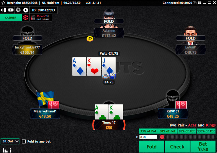 Guts Poker Holdem Table Ru