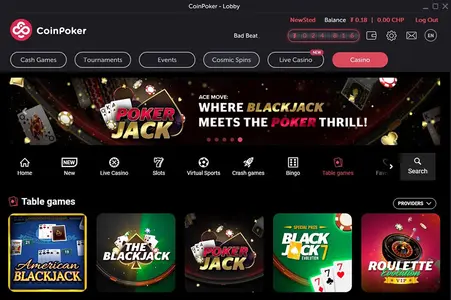 Coin Poker Casino Table Games