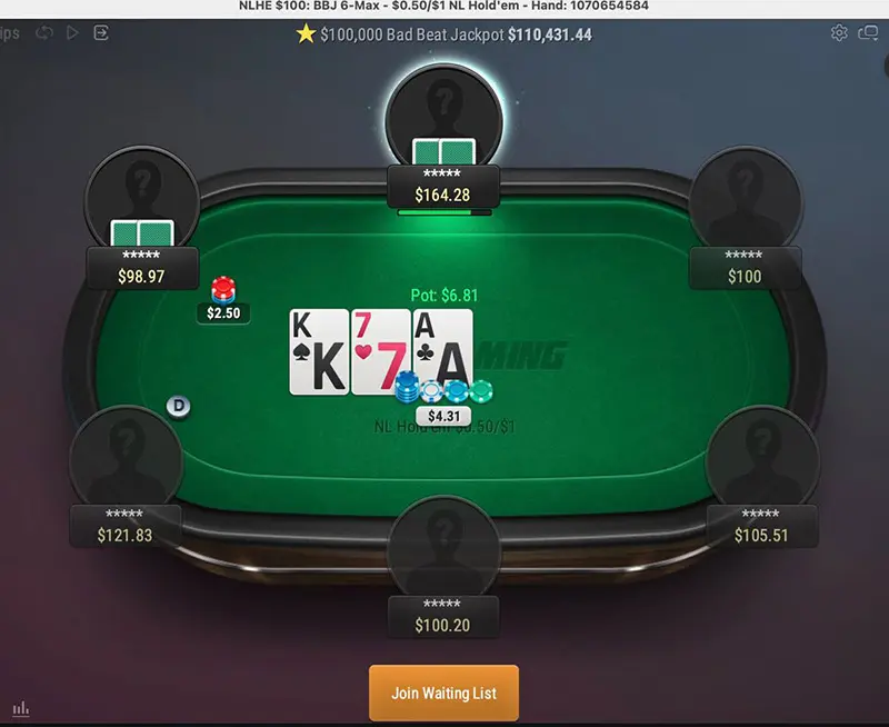 Tigergaming Cash Table