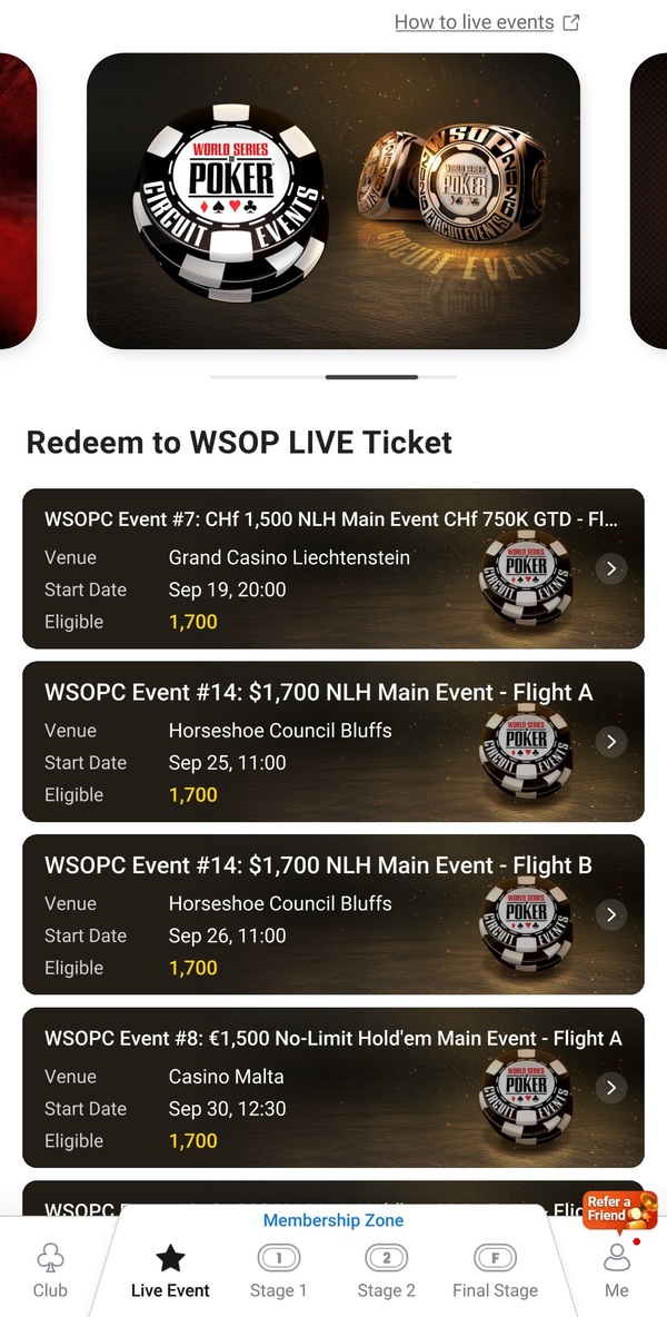 Clubgg Live Events