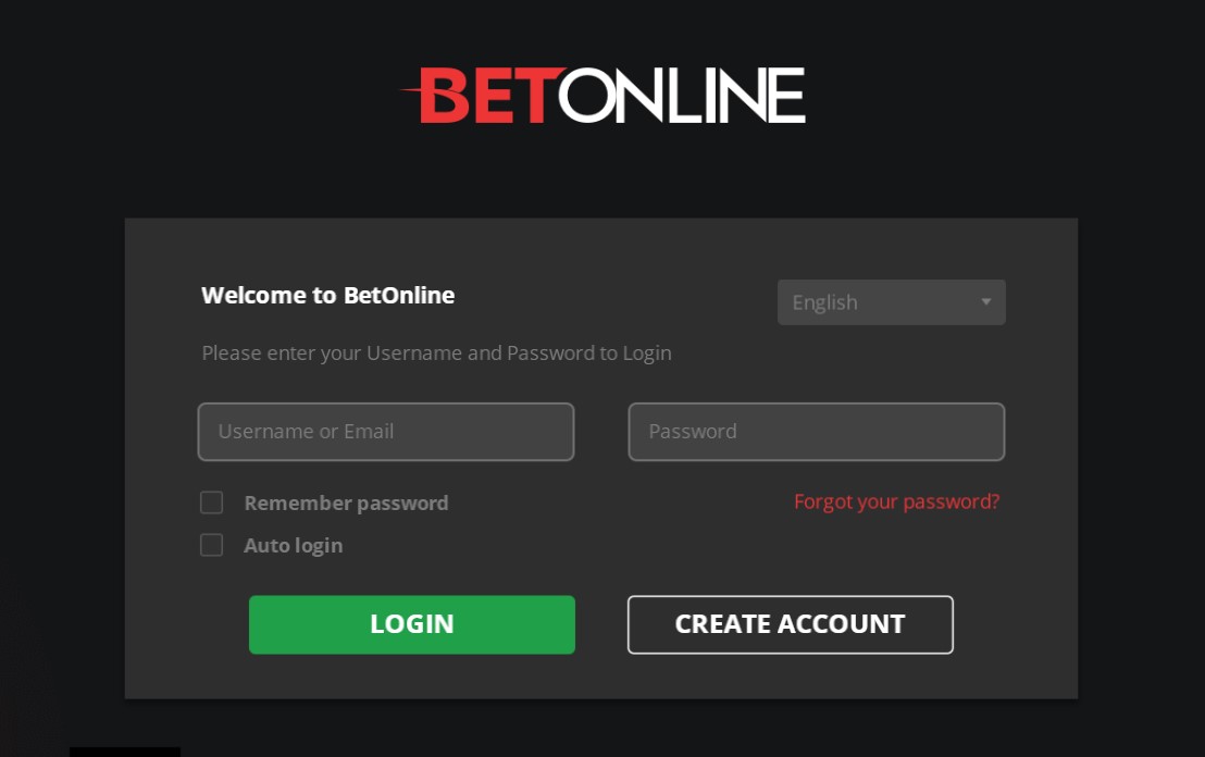 Betonline Poker registration form