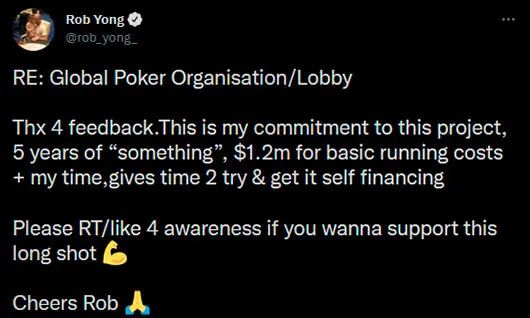 Rob Yong Lobby global de póker