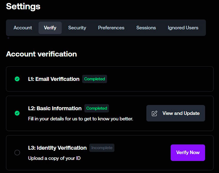 Shuffle Casino Verification (1)