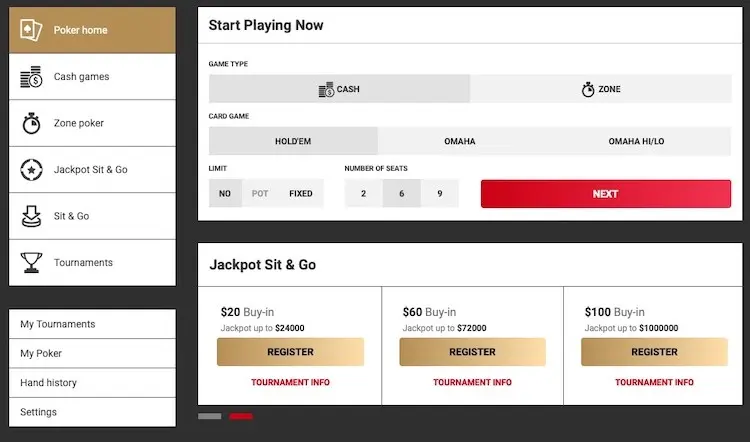 Bodog88 Poker Mobile Client