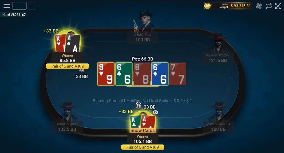 Pinco Poker 6 Max Nlh Table