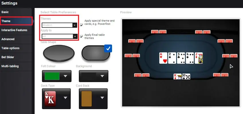 Partypoker Layout Option 2