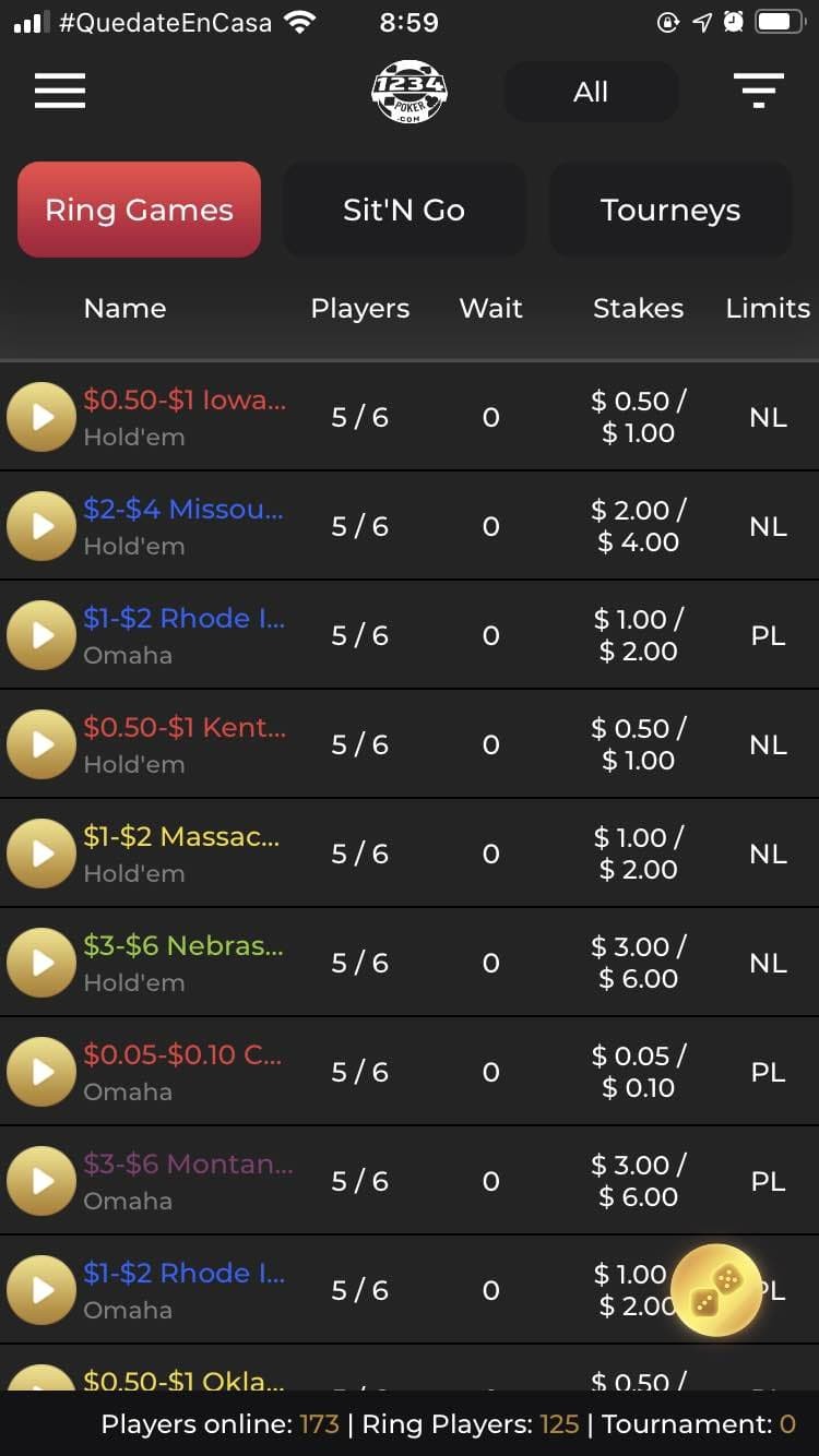 1234Poker-Mobile-Client