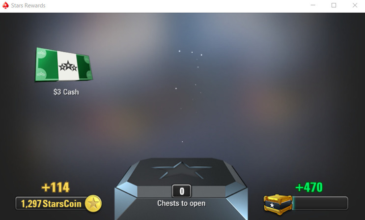 Poker Stars Rewards Blue Chest Paying 3 Cash