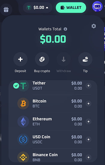 Thrill Casino Wallet