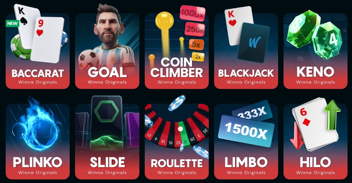 Winna Casino Originals Games