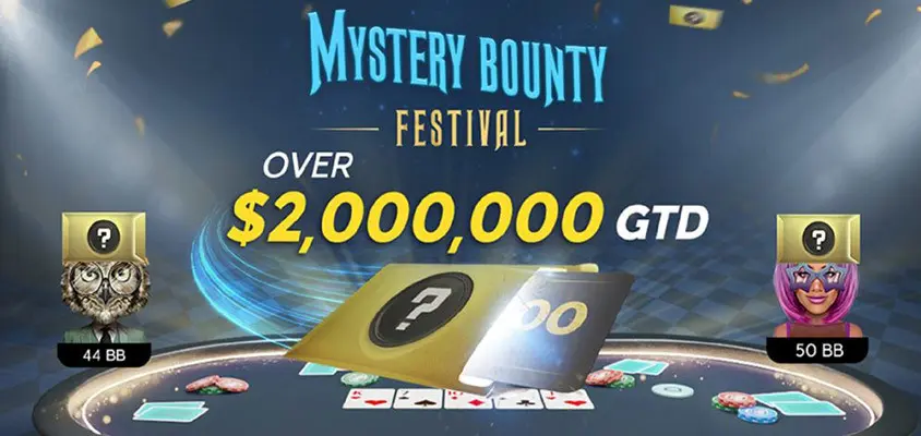 Mystery Bounty Festival con $2,000,000 GTD en 888Poker