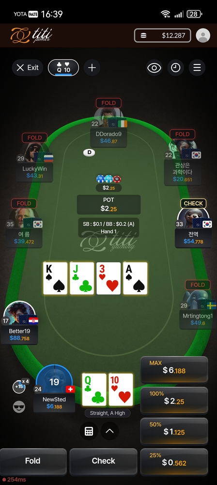 Titi Poker Mobile Holdem Table