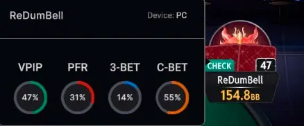 Hud Coin Poker Four Stats