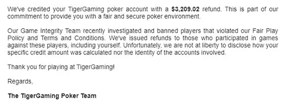 TigerGaming Refund