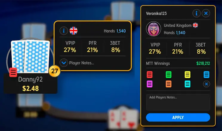 888poker Launches Built in Heads up Display