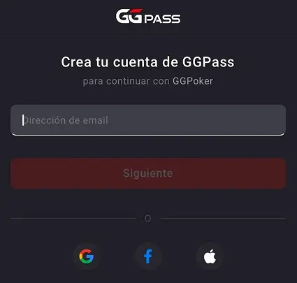 Cuenta GGPass